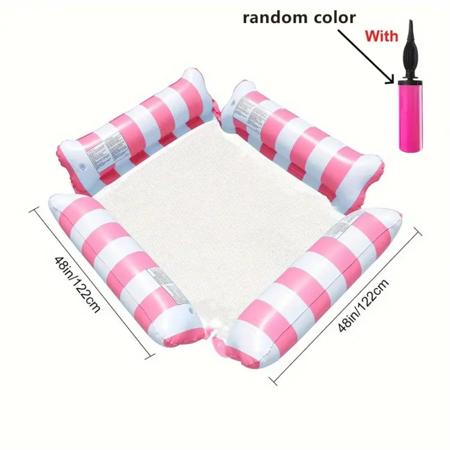 Swim Float Inflatable Foldable Float Row Water Hammock Swimming Pool ...