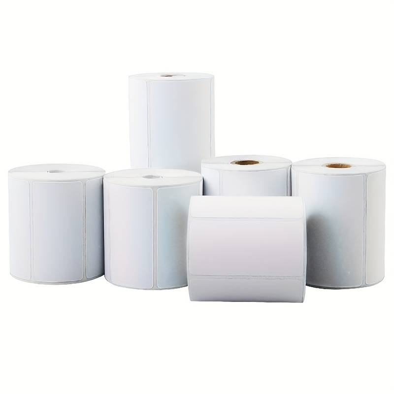 (SMALL ROLL) Thermal Label Sticker Price Tag Stiker Barcode Round Bulat ...