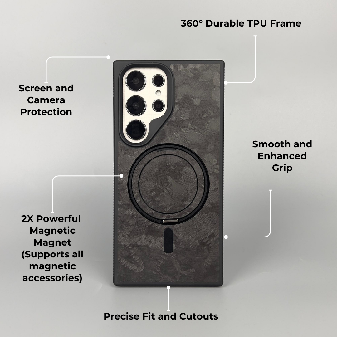 MOJOSKINS Charlie 360 Forged Carbon Bumper Case Skin Design Magnetic ...