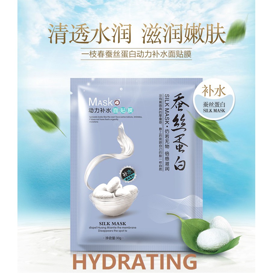 One Spring Silk Mask Protein Moisturizing Hydrating Whitening Facial ...