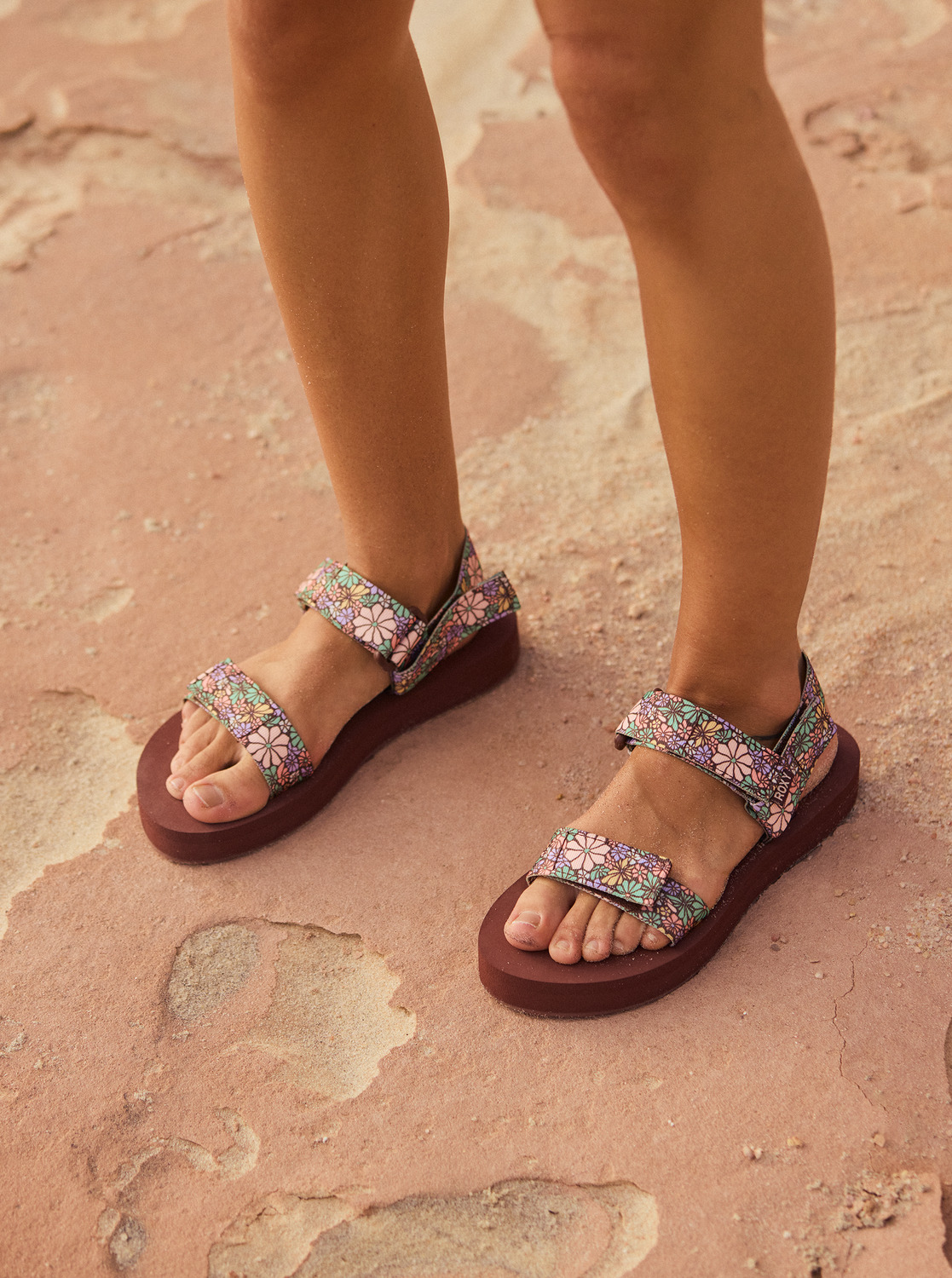 Roxy Women Roxy Cage Sandals - Chocolate | Shopee Malaysia