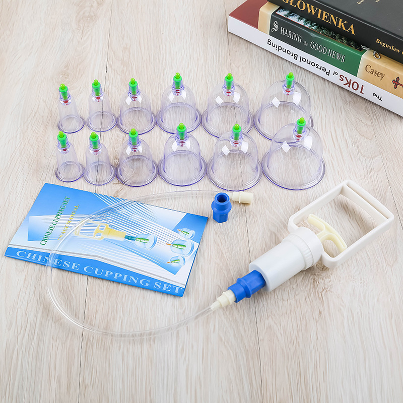 12 Cups Chinese Cupping Vacuum Therapy Traditional Apparatus 12pcs Cup