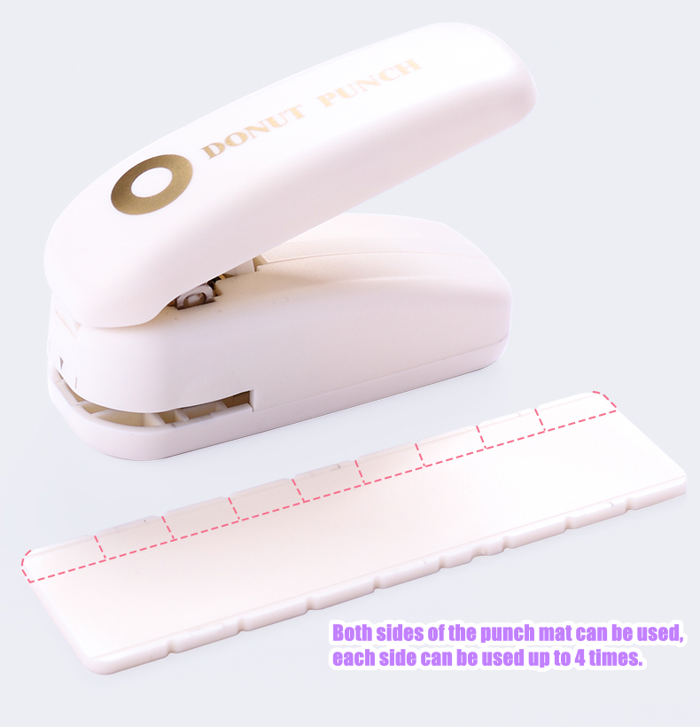 Creative Donut Punch Hole Repair Sticker Puncher Multipurpose Journal ...