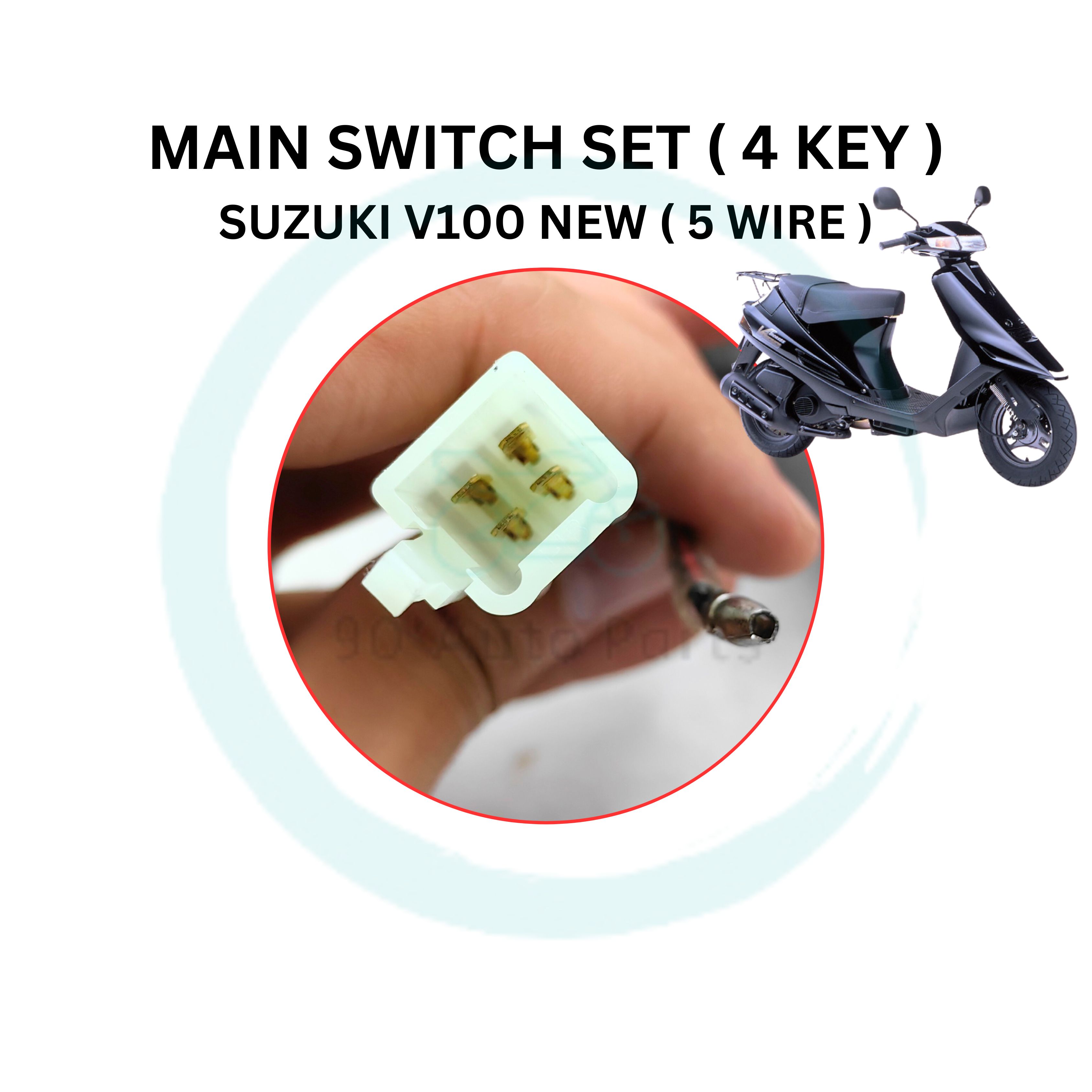 MOTOR SUZUKI V100 SCOOTER MAIN SWITCH SET IGNITION SWITCH SET KUNCI ...