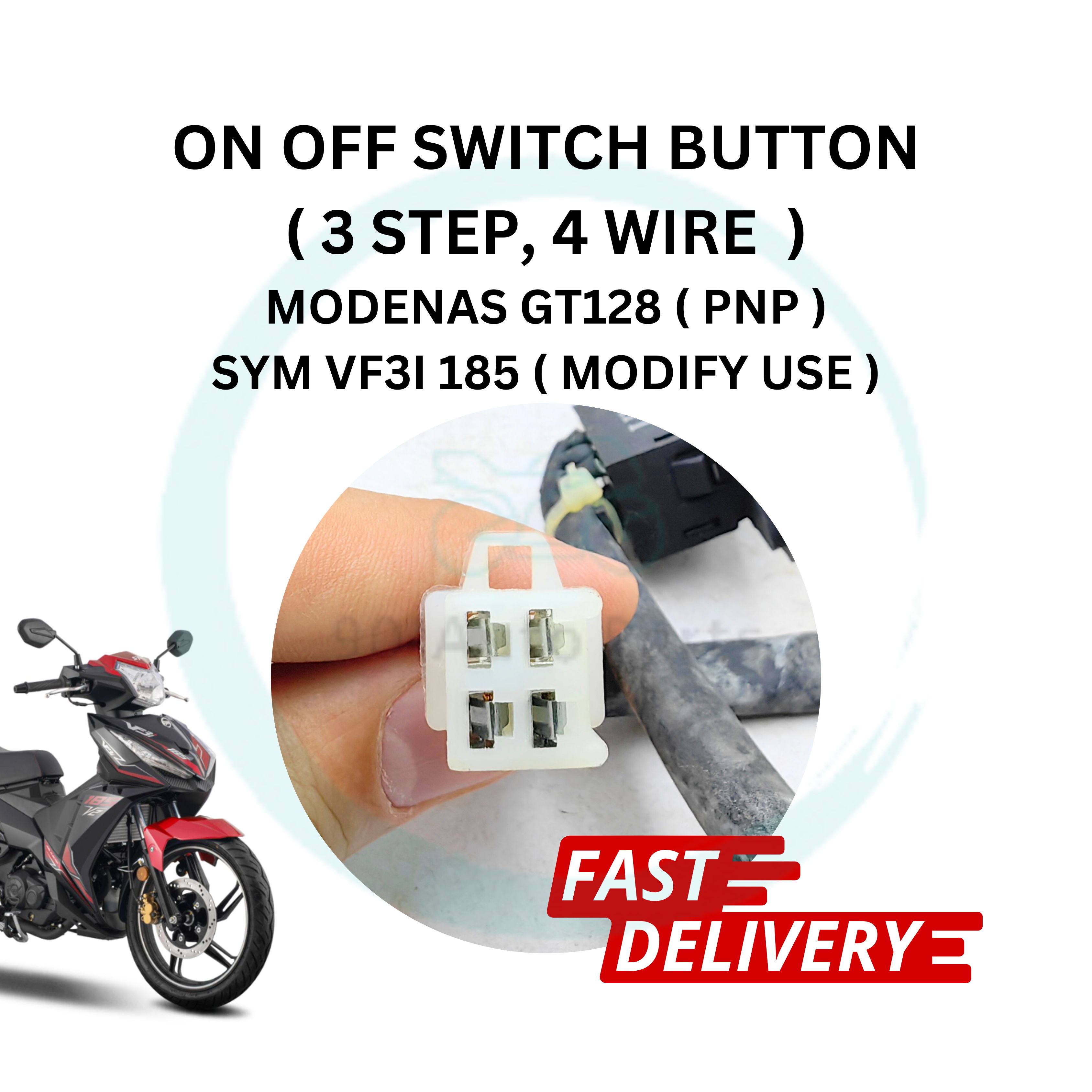 ON OFF SWITCH BUTTON DRL SWITCH BUTTON HEAD LAMP SWITCH MOTORCYCLE ...
