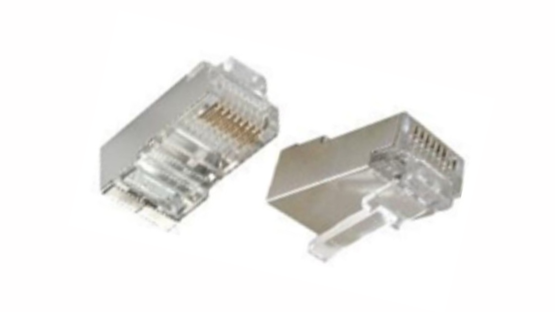Shielded Cat6 RJ45 LAN Network Internet Connector Plug 8P8C 8Pin Less ...