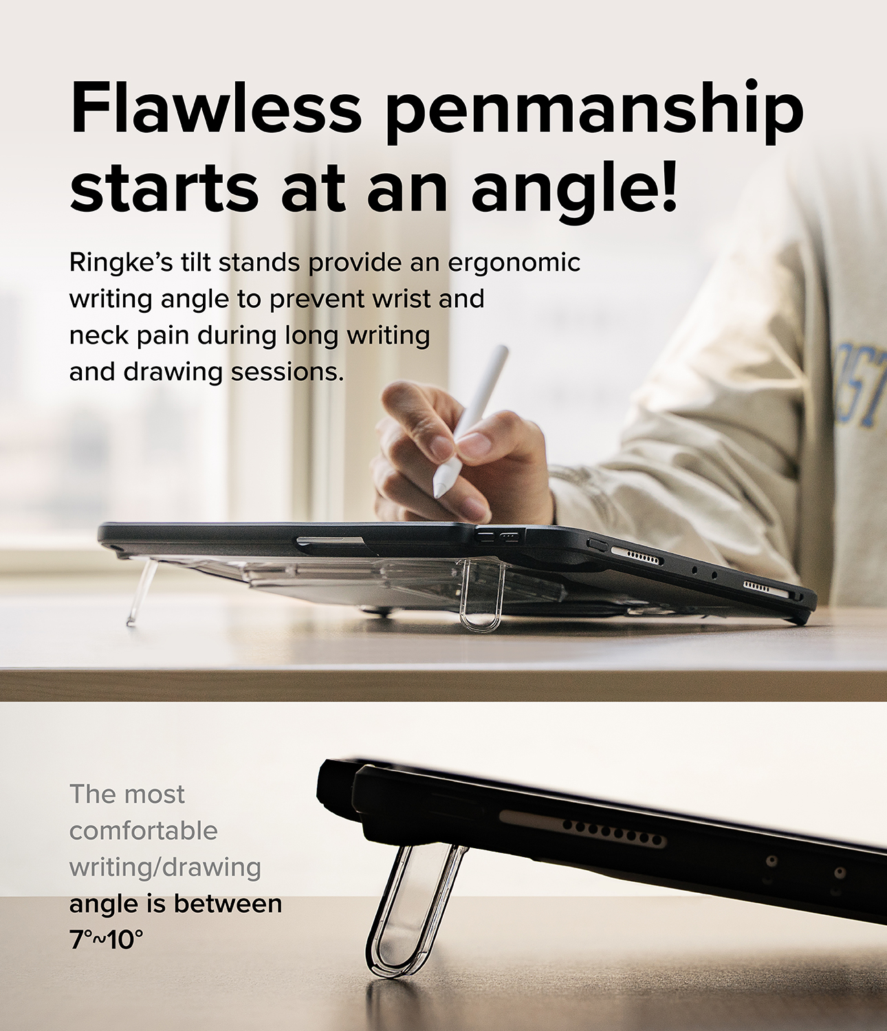 RINGKE® FUSION SKETCH STAND Flawless Penmanship iPad Pro 11