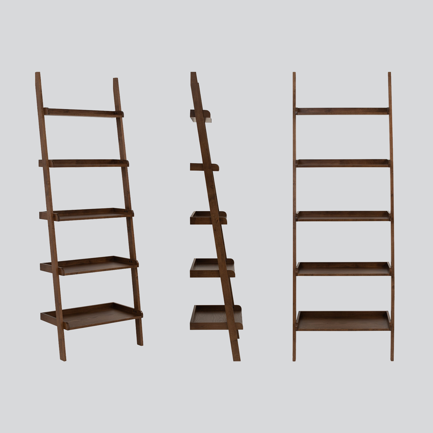 HOMATRIX Ladder Rack Display Leaning Shelf Bookcase Wooden Rak Buku ...