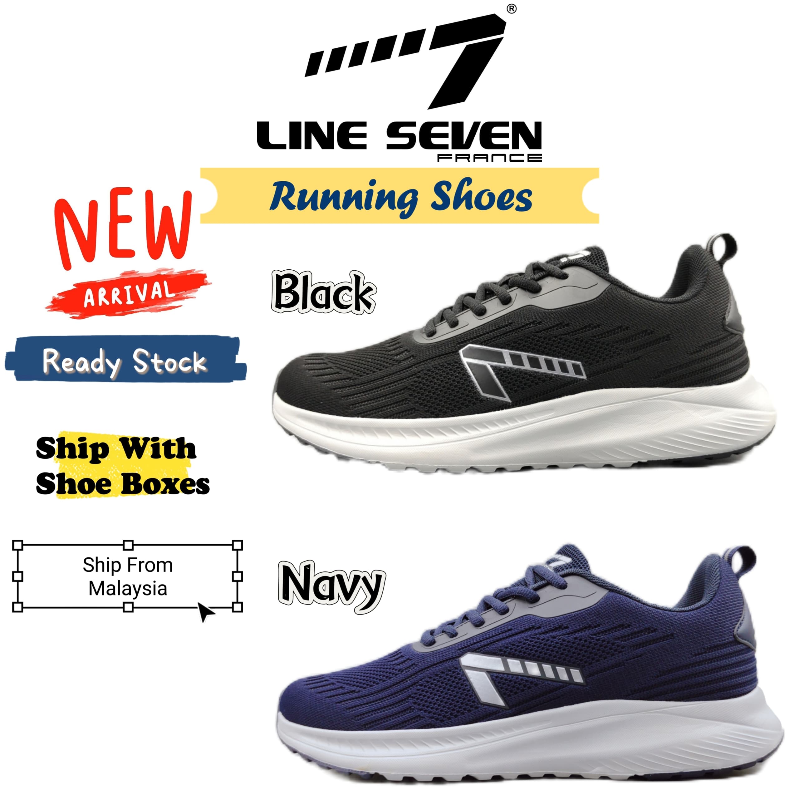 Line Seven] Line7 L7 S-2756 Men Jogging Shoes/Running Shoes/Casual