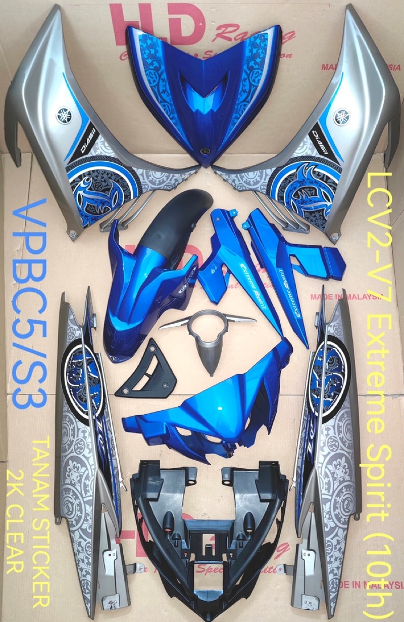 Coverset Cover set tanam (HLD Racing) yamaha lc135 v2 v3 v4 v5 v6 v7 ...