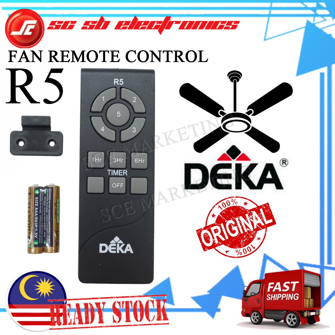 ORIGINAL DEKA CEILING FAN REMOTE CONTROL - R3 / R4 / R5 | Shopee Malaysia