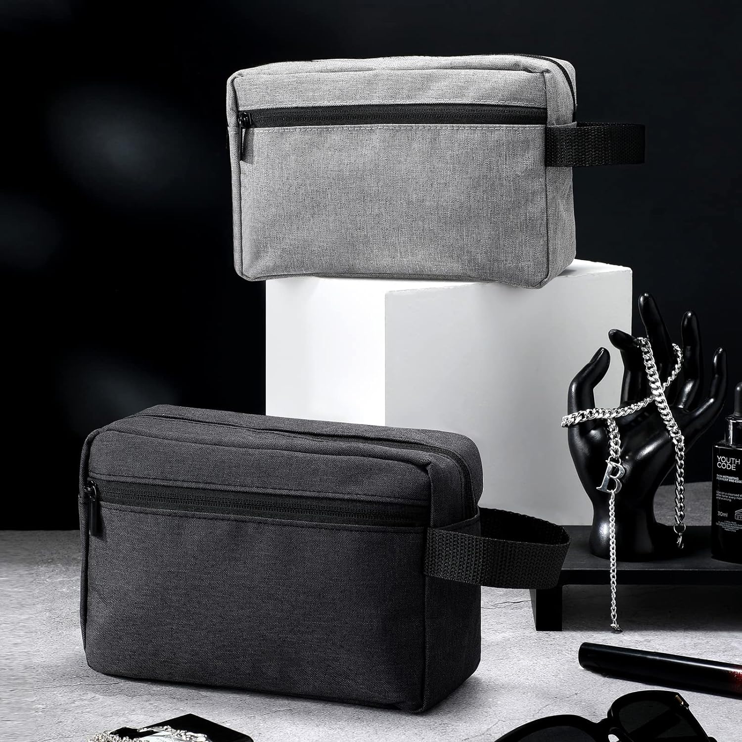 Large Capacity Travel Cosmetic Bag Organizer Makeup Toiletry Bag