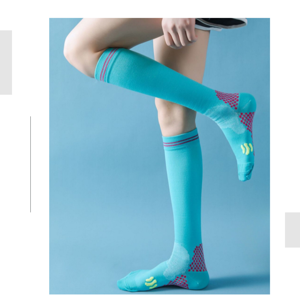 Women Sports Compression Socks Running Fitness Skipping Rope Outdoor ...