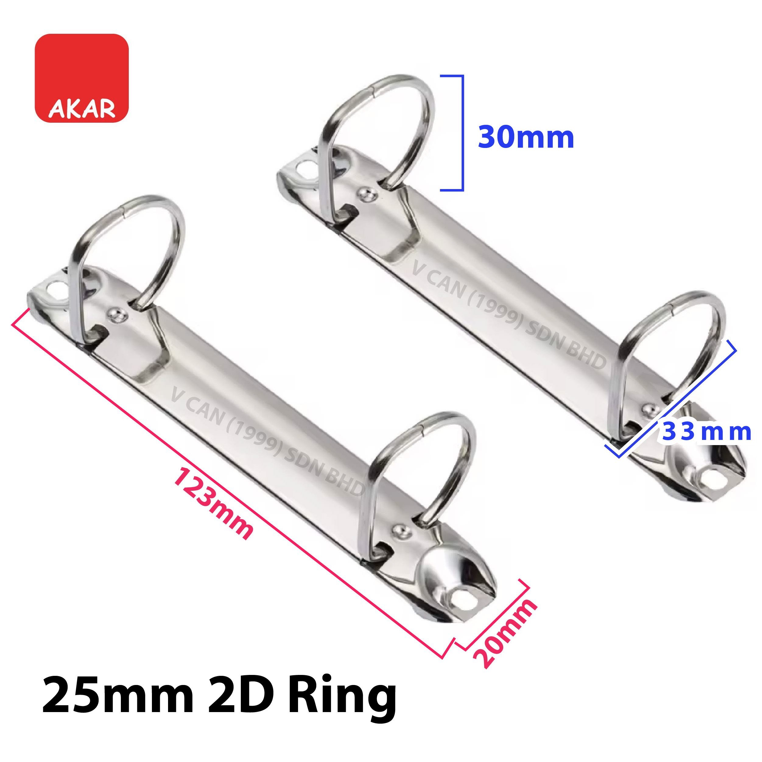 Cincin Fail 2D 25mm (1 lot = 10 pcs) – Aksesori Klip Fail | 2D Ring ...