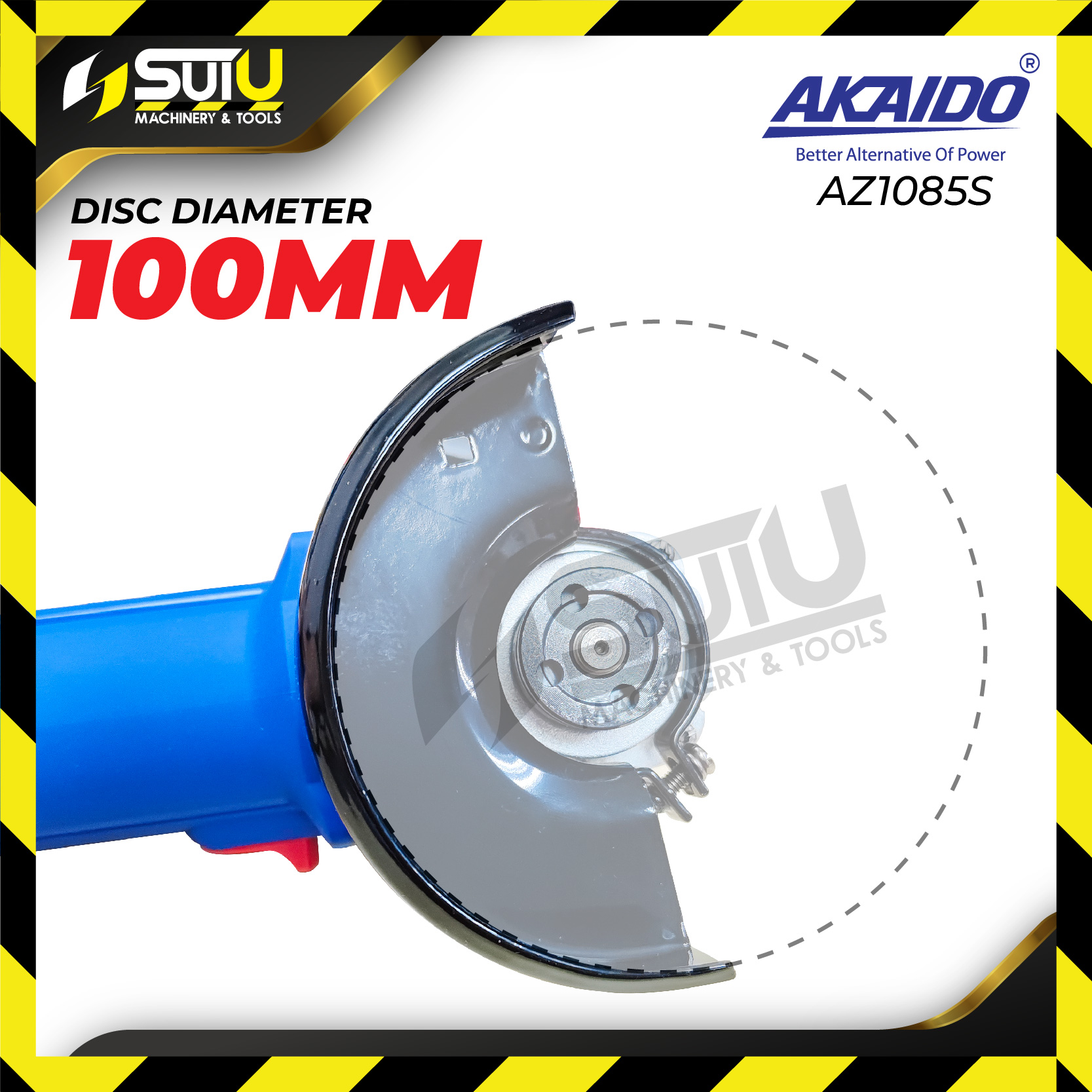 AKAIDO AZ1085S 4" / 100MM Angle Grinder 900W 12000RPM Shopee Malaysia
