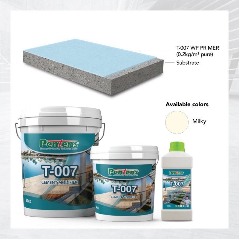 TECHART 4KG PENTENS WATERPROOFING PRIMER T-007 T-007 PRO CEMENT ...