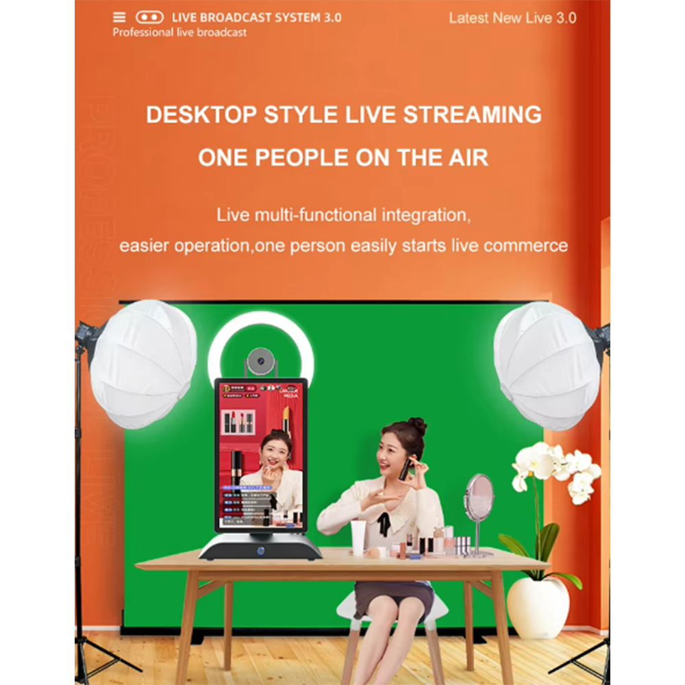 New Live Streaming Screen Advertising Display Tabletop Live Broadcast ...