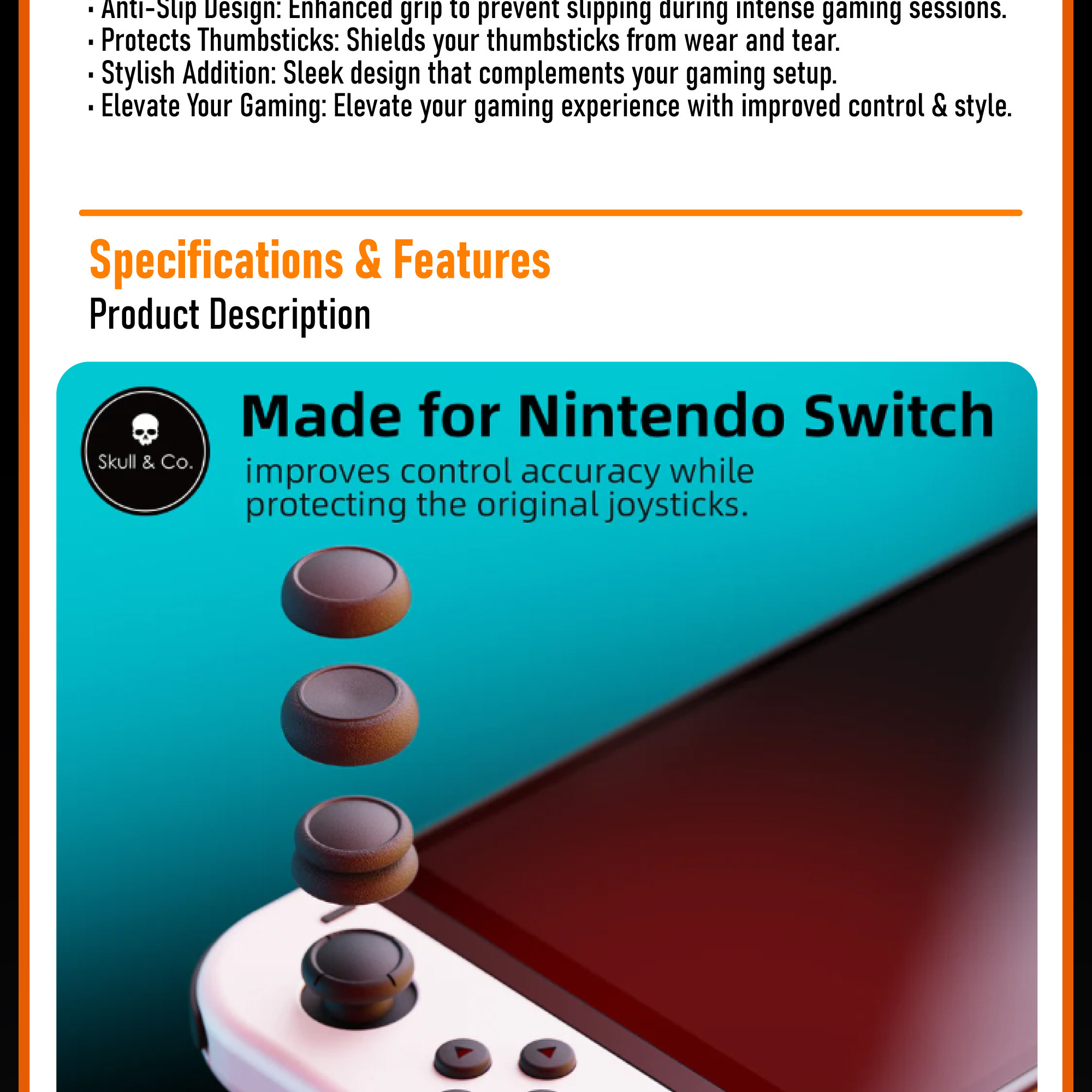 Skull & Co Nintendo Switch OLED V1 V2 Lite Console Joycon Silicone ...
