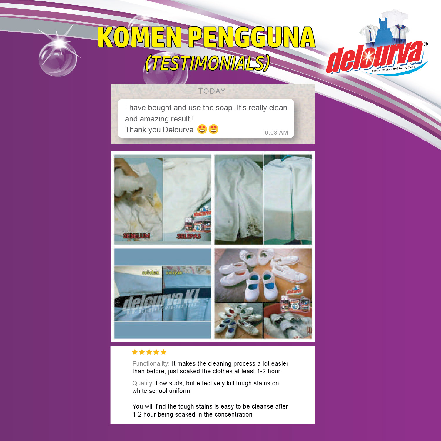 [ LAUNDRY ] SABUN RENDAM Bersih Wangi Senang Cuci / Super Concentrated