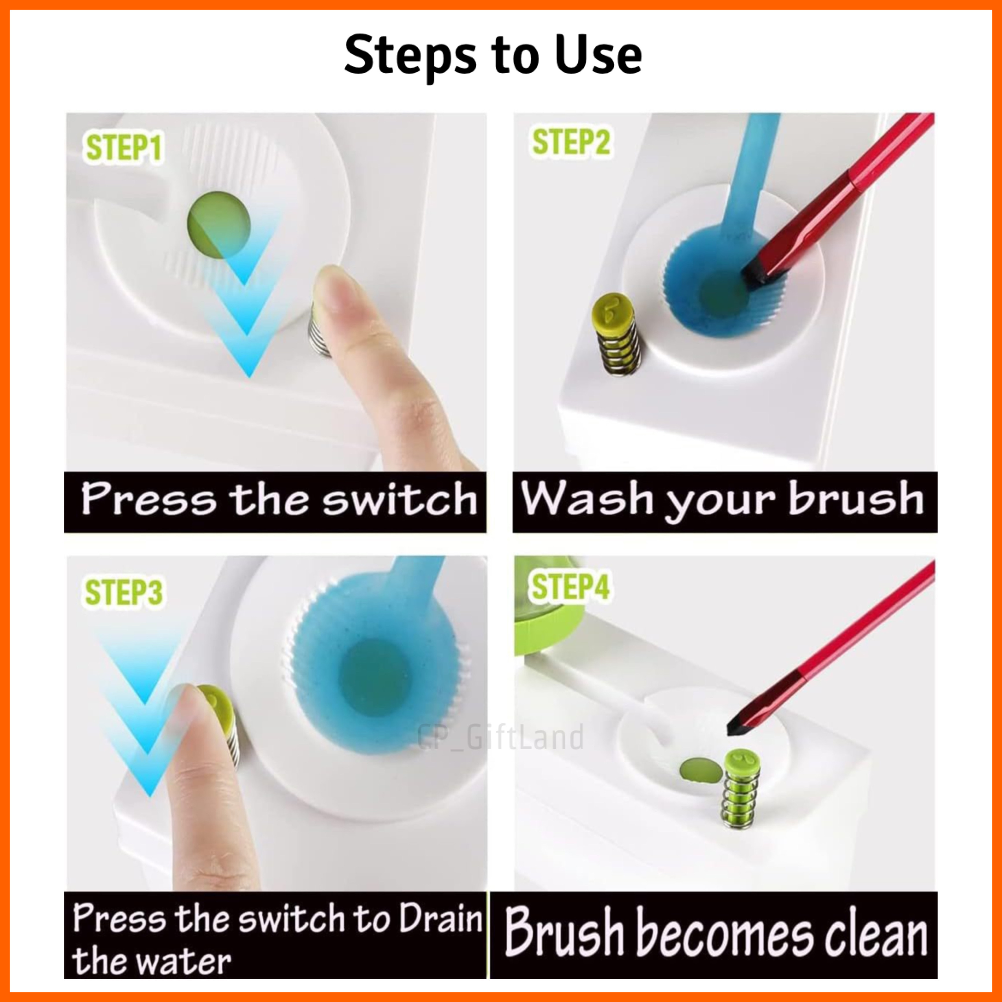 Paint Brush Rinser with Drain Paint Brush Cleaner Washer Painting Tool ...