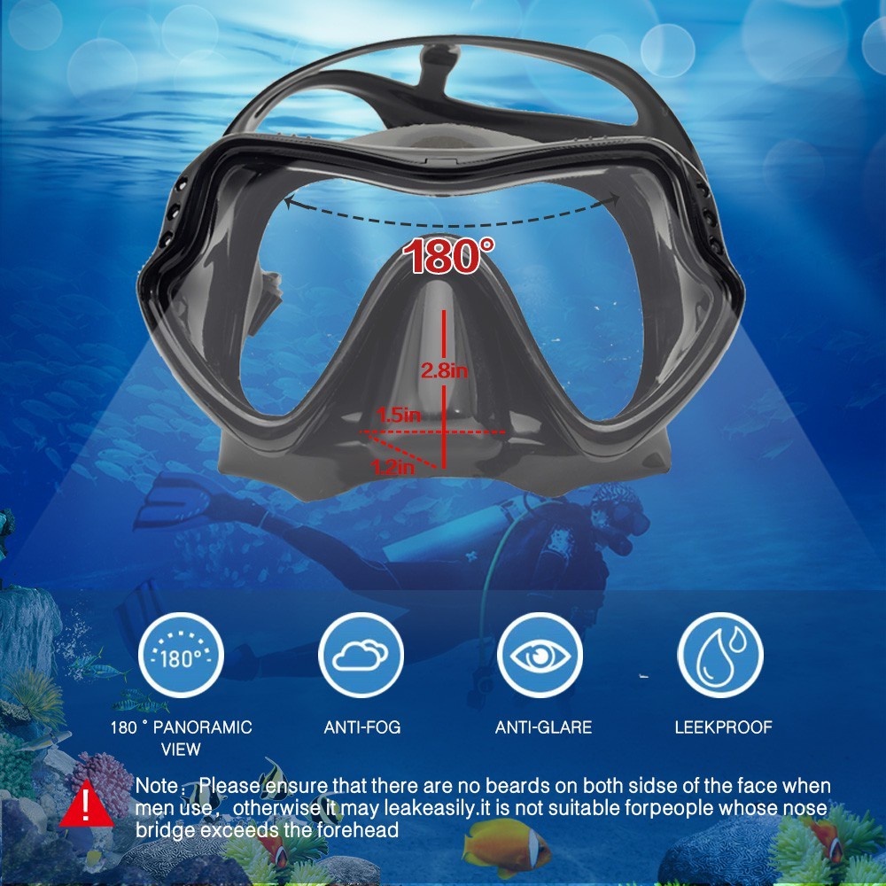 snorkeling mask snorkeling set swimming mask swimming googles Two ...