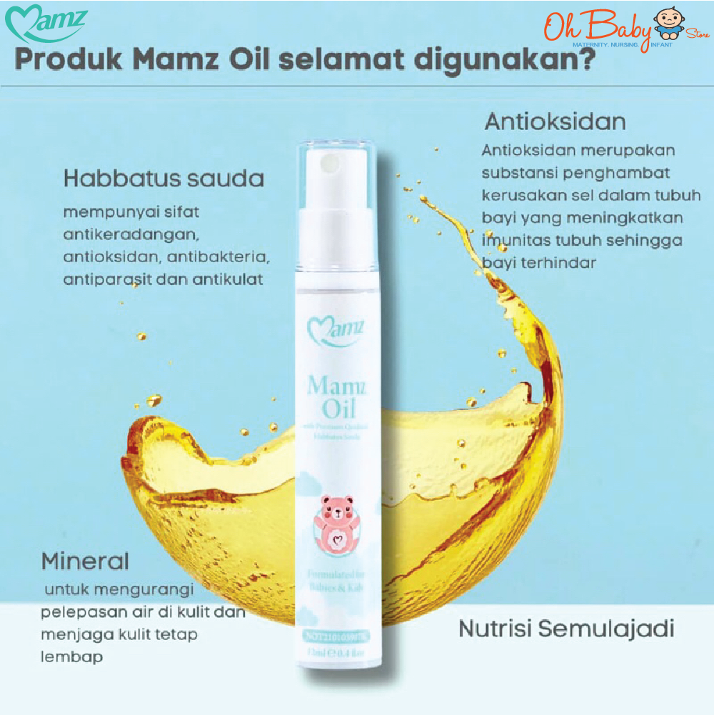 Mamz Oil Special Edition 12ml Solusi Pantas Batuk Berkahak Bayi ...