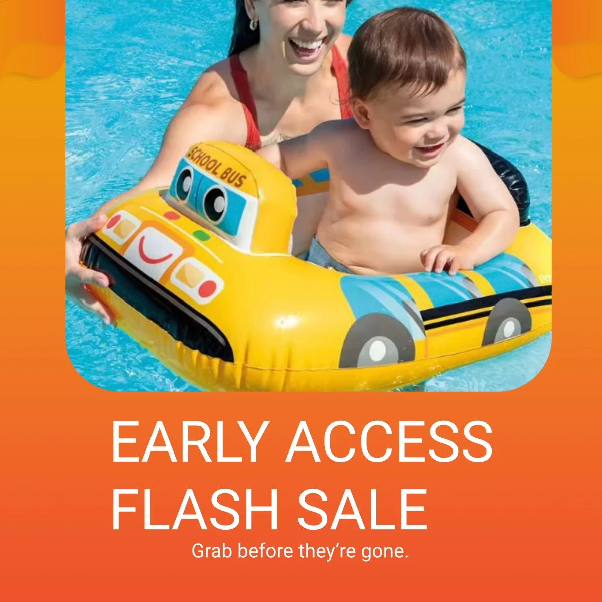INTEX 59586 KIDDIE FLOATS Children's cartoon baby seat swimming float ...