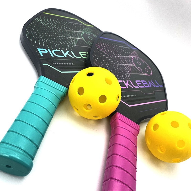 FEO Pickleball Rackets Set Pickleball Paddle Set of 2 Rackets Balls ...