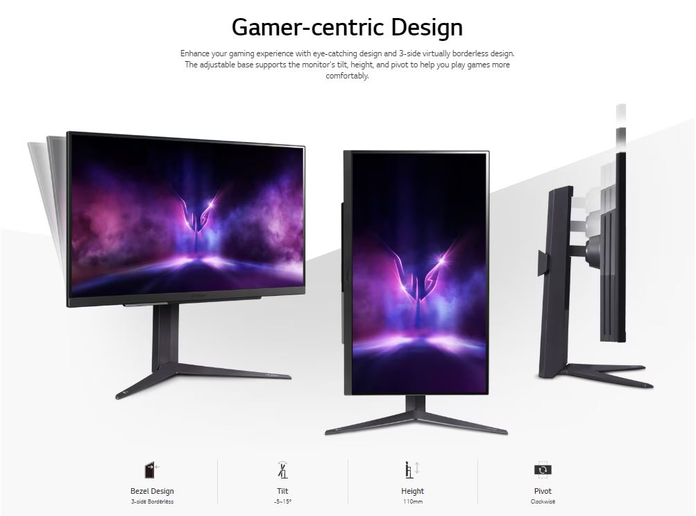 LG 27'' 27GR83Q UltraGear QHD 2K 1ms / 240Hz Refresh Rate IPS Gaming ...