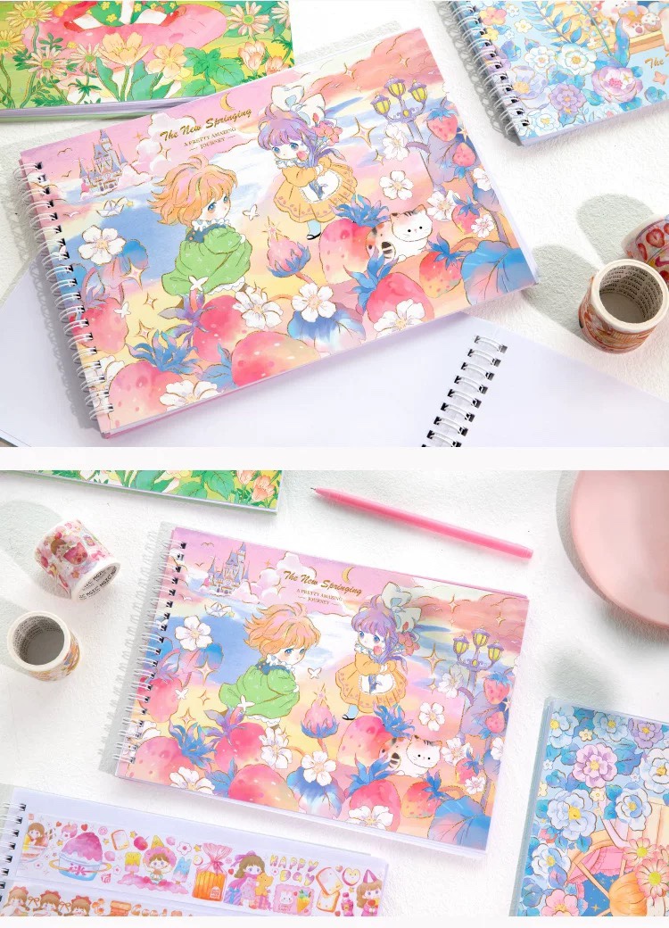 PINEDOT Reusable Sticker Book A5 Size Sticker Organizer Release Paper ...