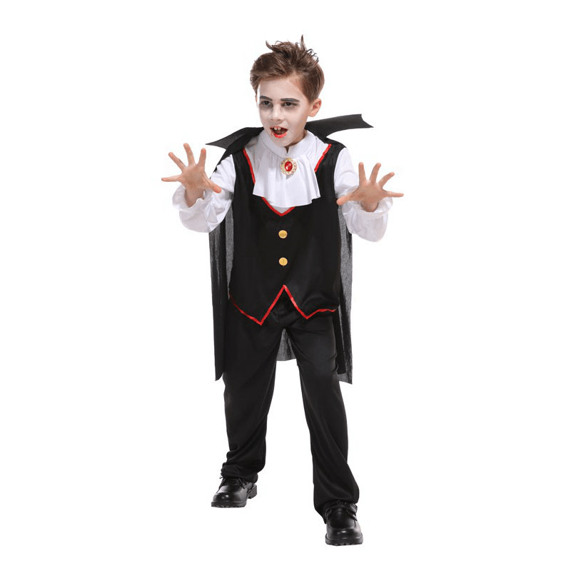 MYLITTLELASS Smart Vampire Dracula Prince Kids Costume Outfit Boys