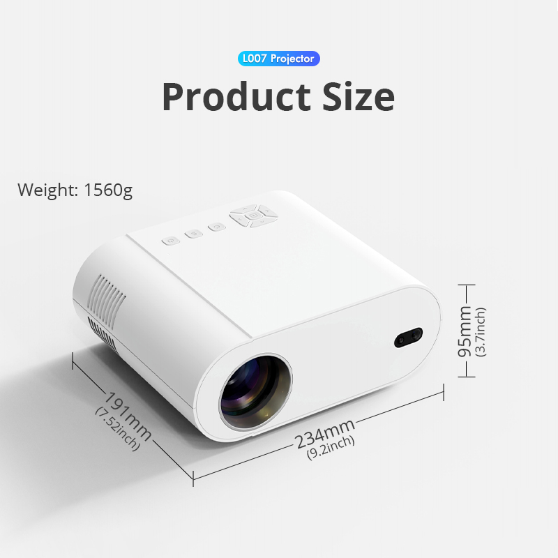 2025 LCD Projector 4K Android 11 WiFi 6 Bluetooth 5 Projector Mini fo ...