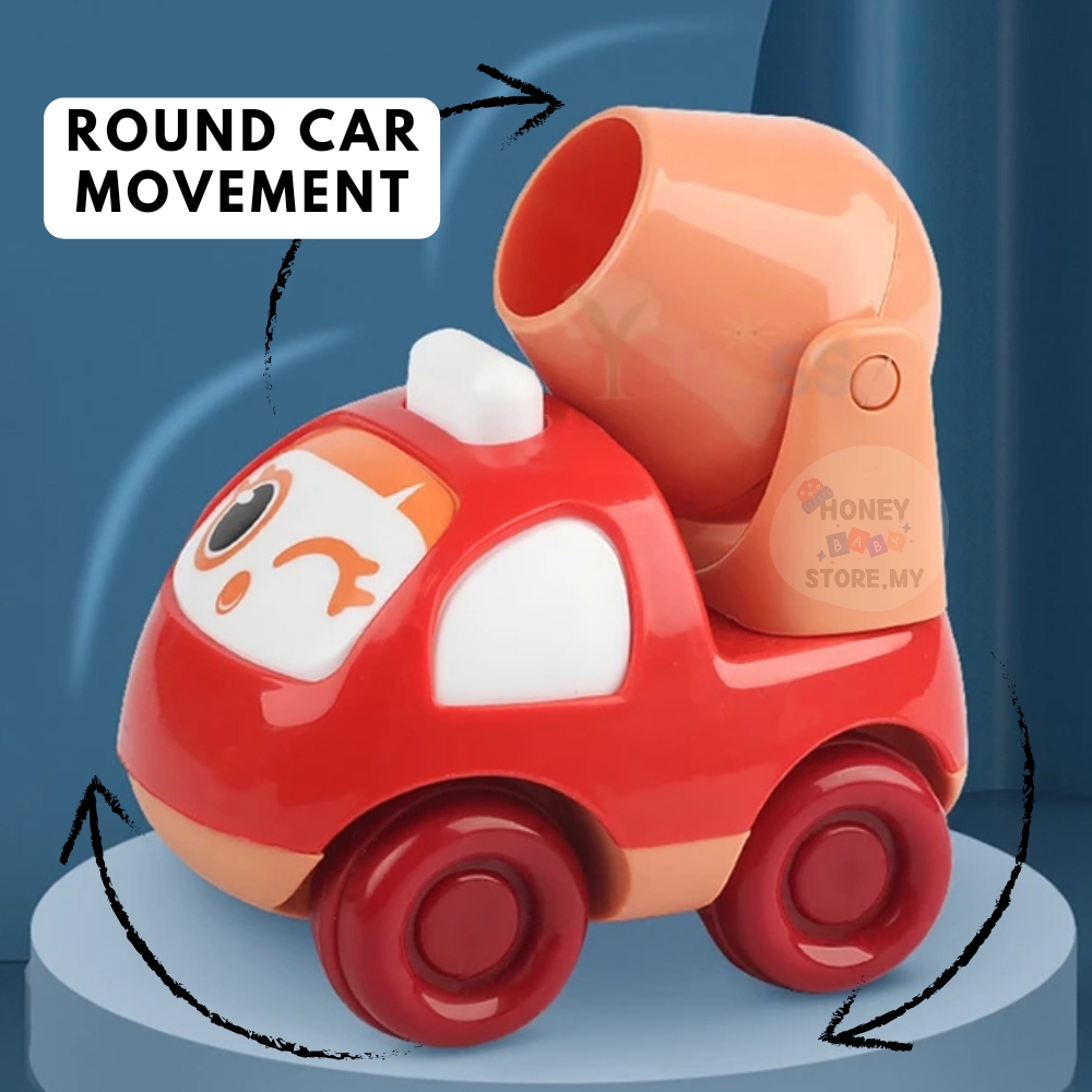 Kids Toys Vehicle Montessori boy inertial cars Baby Pull Back Car Truck ...