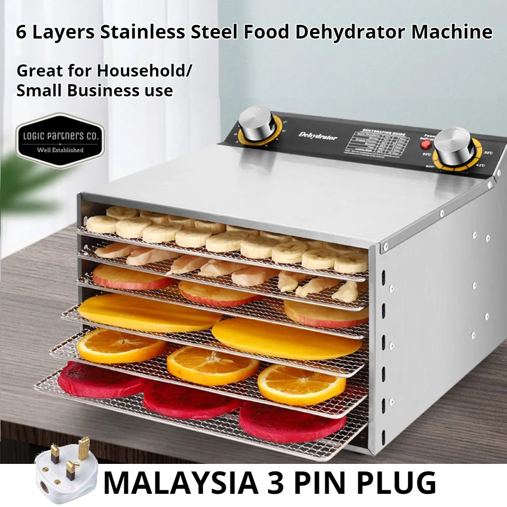 [RM267] 6 Layers Tray Dried Food Dehydrator Dehydration Air Dryer ...