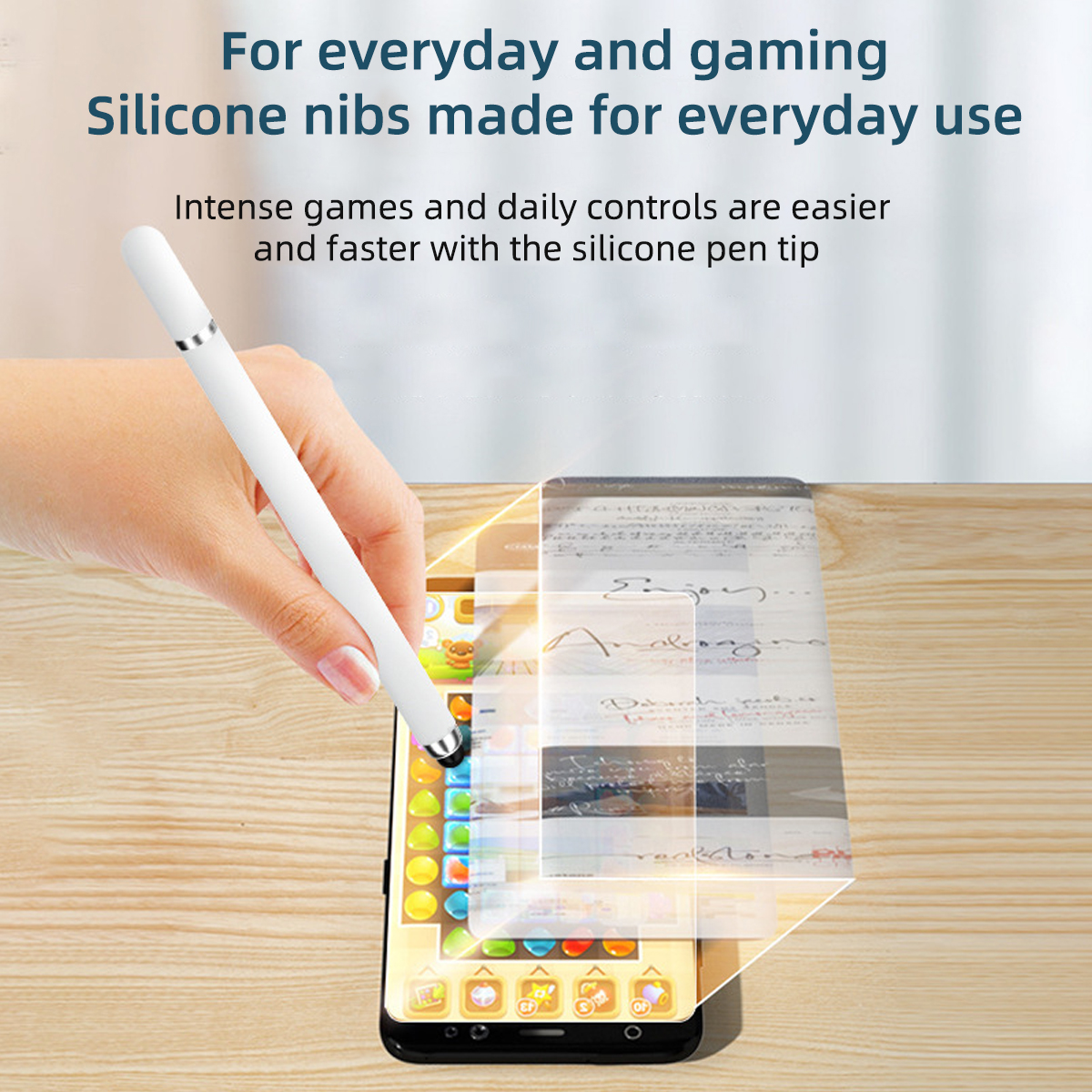 2 in 1 Universal Stylus Pen for Laptop Tablet Mobile Phone Drawing ...