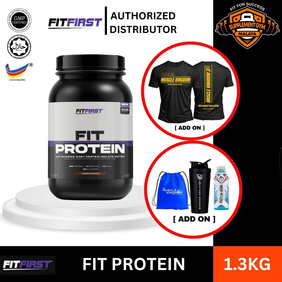 FIT FIRST PROTEIN (38serv) WHEY PROTEIN+GROWTH MUSCLE+FAST RECOVERY ...