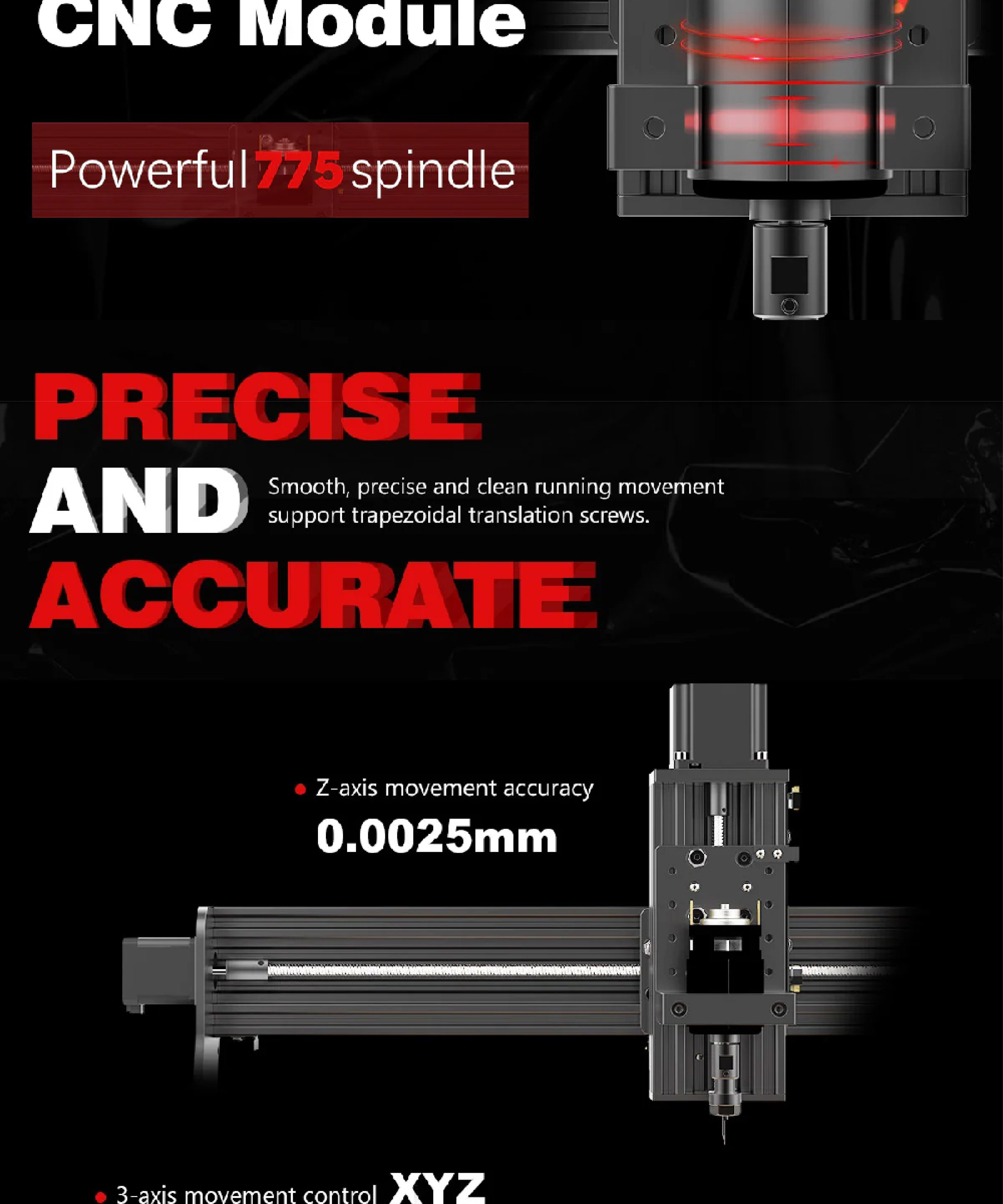 Two Trees TTC - 450 CNC Router 80w CNC Module / High Accuracy up to 0 ...