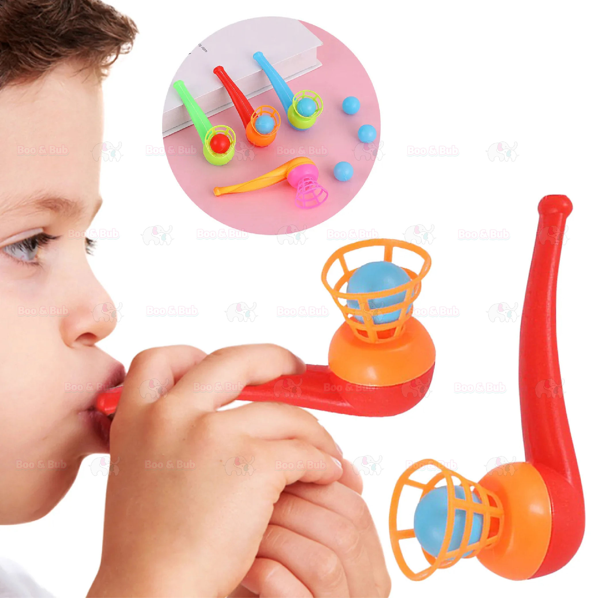 Boo&Bub Blow Pipe Blow Ball floating ball blowing ball toy classic toys ...
