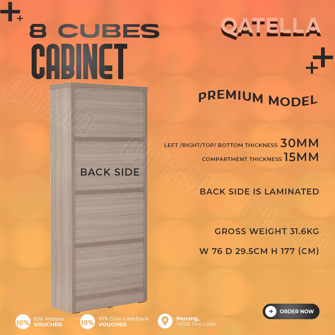 Qatella Brand -Exclusive 8C File Cabinet / File Rack / 4 Tier Book Rack ...