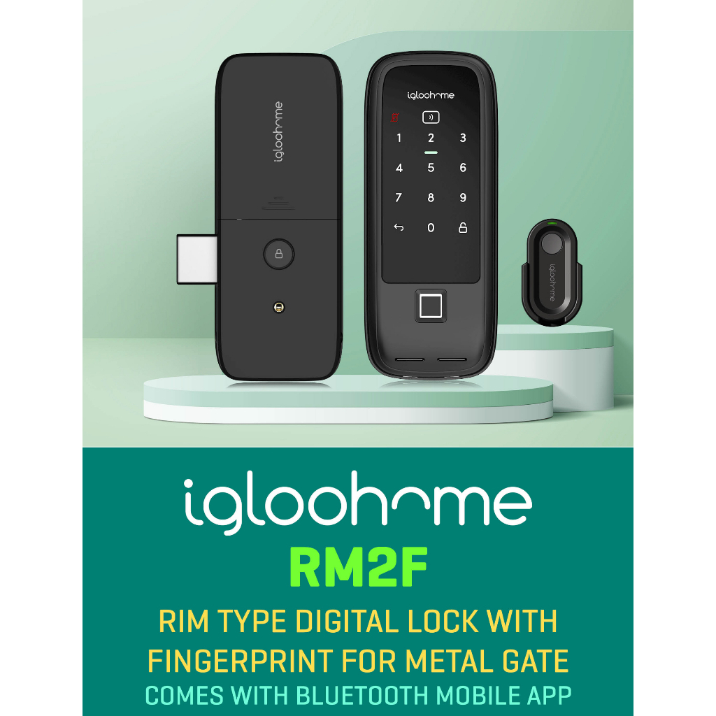 Igloohome Smart Gate Lock | RM2F Fingerprint Smart Digital Door Lock ...