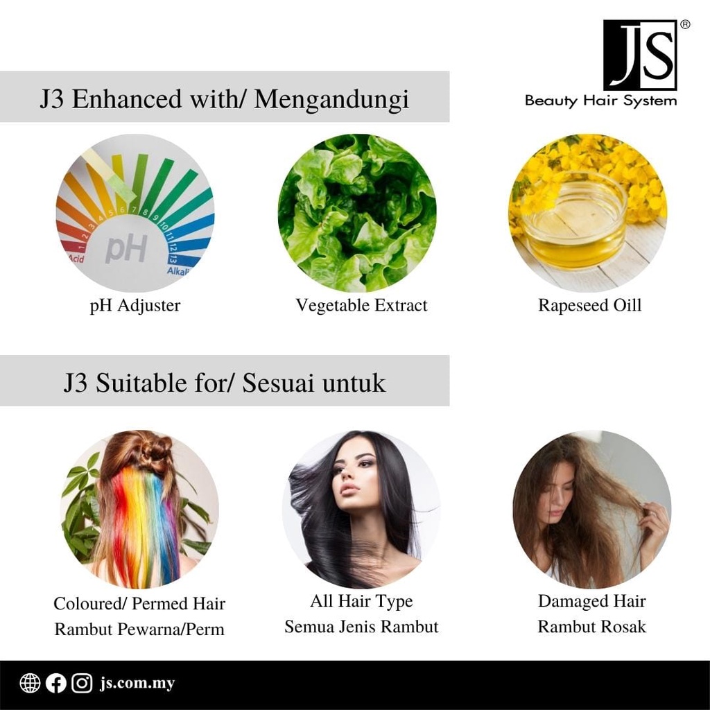 Js Exclusive Shampoo / Carrot Soft Masque / Conditioner 1000ML RAMBUT ...