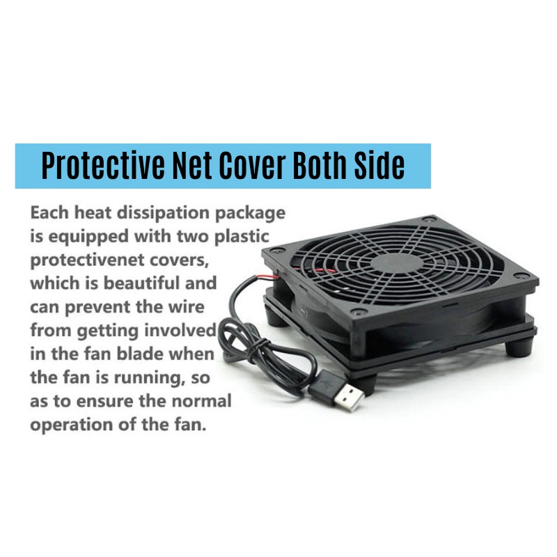 Kipas Penyejuk Router Modem RGB Kipas Penyejuk Router Cooling Fan Modem ...