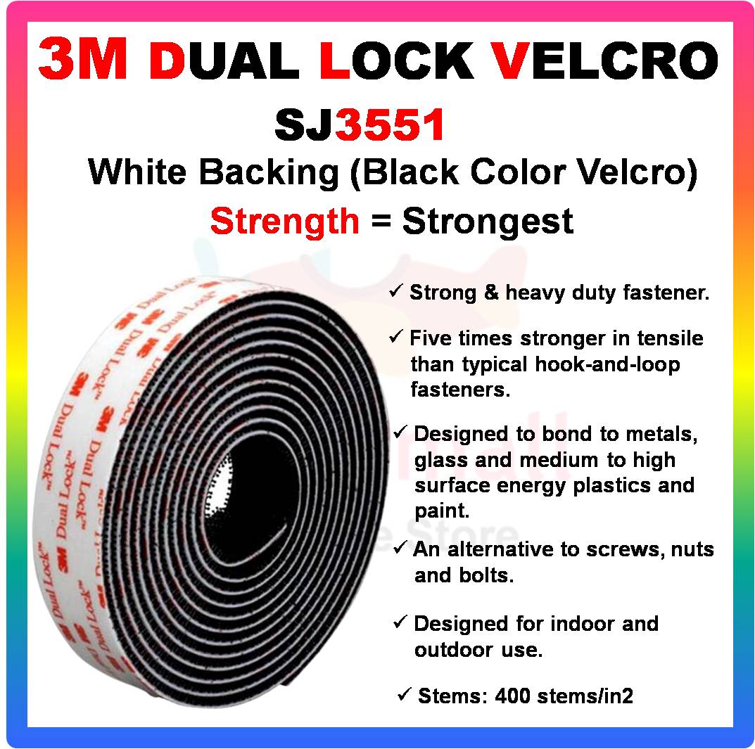 SJ3551 SJ3560 SJ4570 Dual Lock Heavy Duty Velcro Tape Adhesive Fastener  Strap
