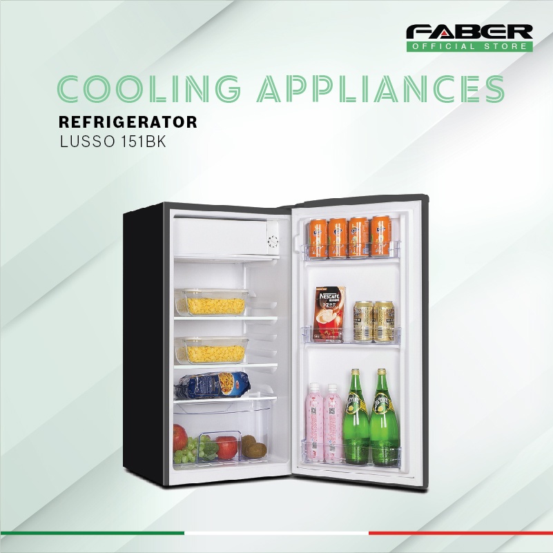 Faber 150L Single Door Refrigerator LUSSO 151BK | Shopee Malaysia
