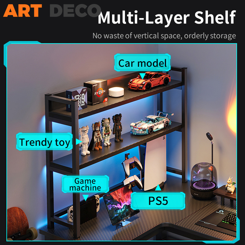 L Shape Table Gaming Table Computer Table 180CM Corner Desk Laptop