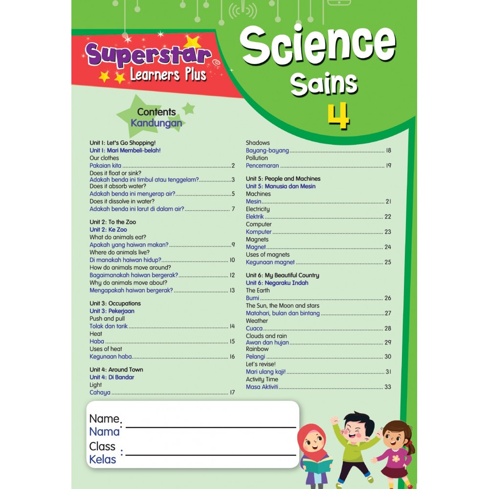 PELANGI Superstar Learners Plus Science Sains For Ages 5+ Kindergarten ...