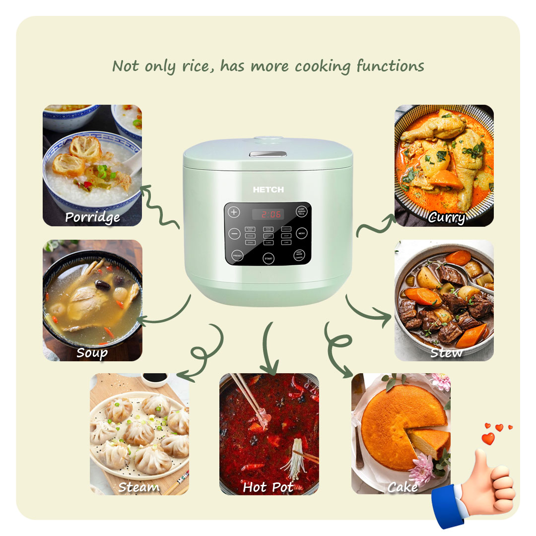 HETCH Low Sugar Smart Rice Cooker (3L) MTC1727HC Shopee Malaysia