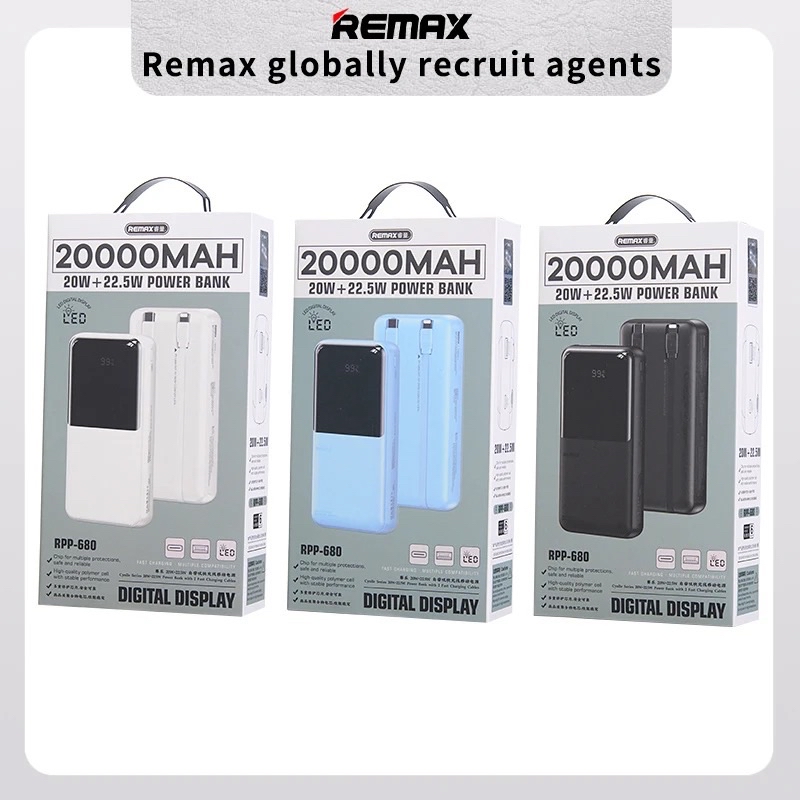 Remax 20W+22.5W Detachable Powerbank Rpp-679 RPP-680 10000mah 20000mah ...