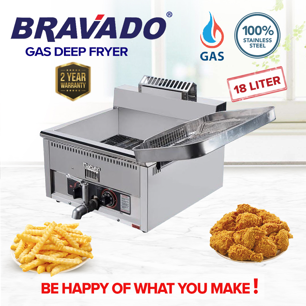 BRAVADO SmartCook® 17L Commercial Deep Fryer Stainless Steel Single