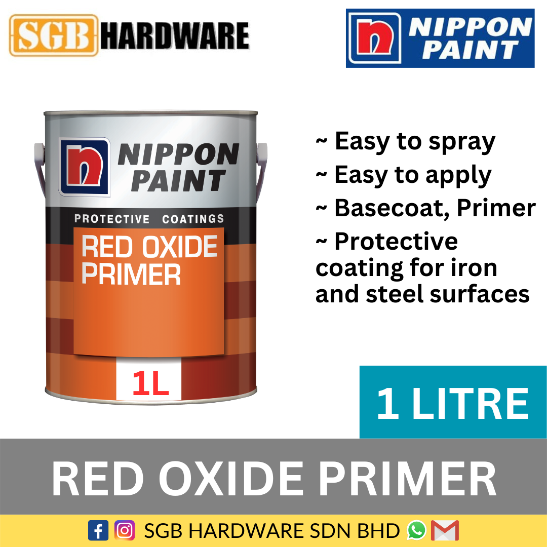 1L Nippon Paint Platone High Gloss Wood & Metal Paint Cat Kayu & Cat ...